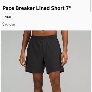 Men’s Pace Breaker Shorts Lululemon